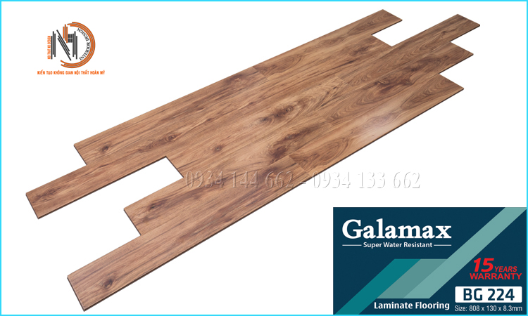 Sàn Gỗ Galamax 8ly BG224